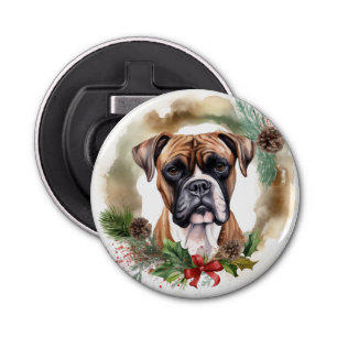 Abrebotellas Navidades de Boxer Wreath Festimes Pup