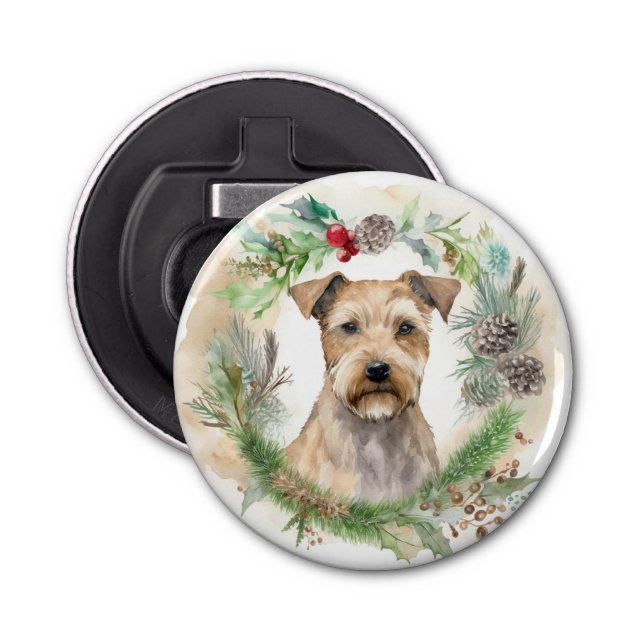 Abrebotellas Navidades de Chesapeake Bay Terrier Wreath Festime (Anverso)