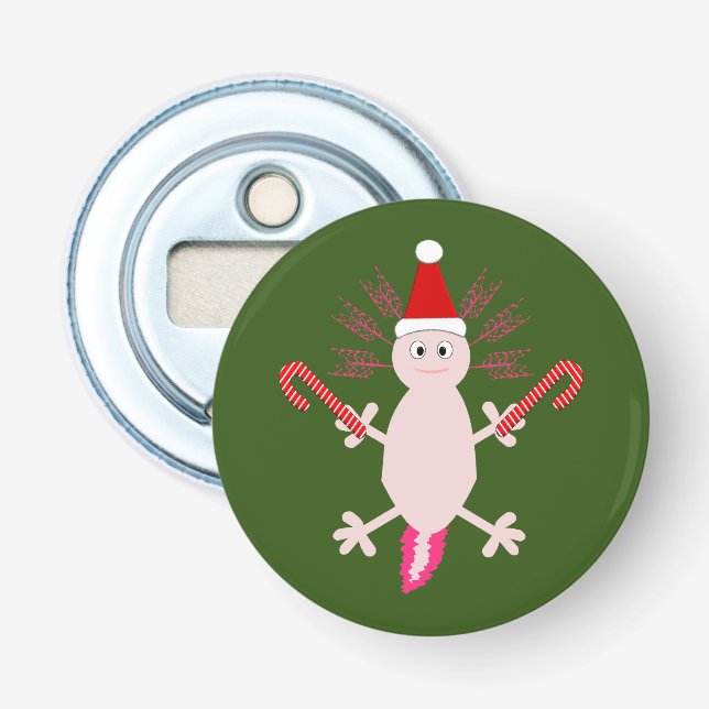 Abrebotellas Navidades de Cute Axolotl (Anverso)