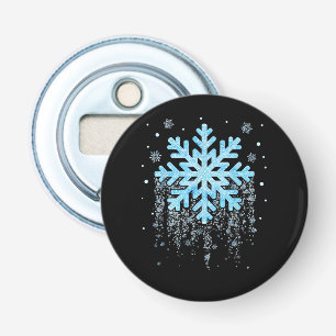 Abrebotellas Navidades de invierno con traje de copo de nieve c