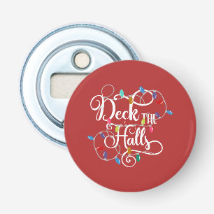Abrebotellas navidades de luces de vacaciones en cubierta de pa