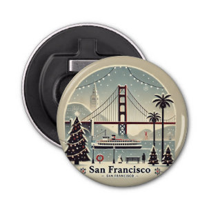 Abrebotellas Navidades de San Francisco - Golden Gate Bridge