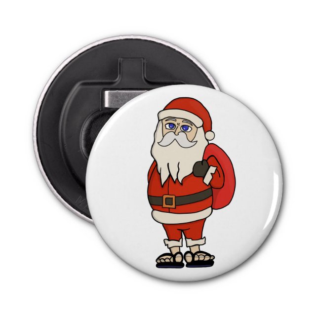 Abrebotellas Navidades de Santa Claus Flip Flops (Anverso)
