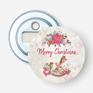 Abrebotellas Navidades del caballo rocoso victoriano y de la Po