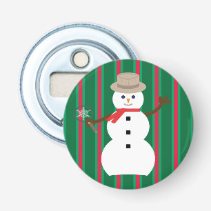 Abrebotellas Navidades divertidos y entusiastas Detective Snowm