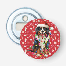 Navidades felices Bernese Mountain Dog Santa Hat