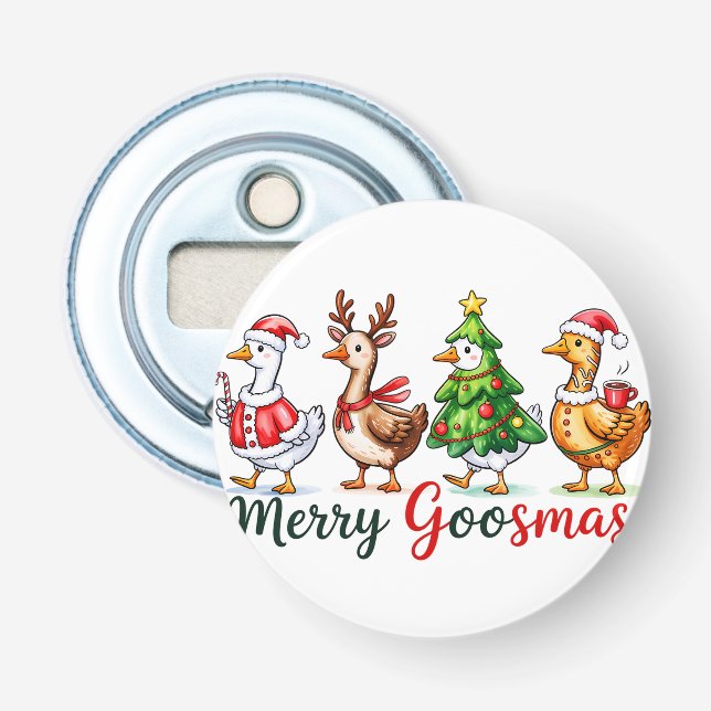 Abrebotellas Navidades graciosos Silly Goose (Anverso)