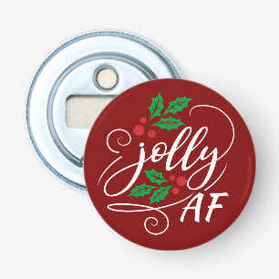 Abrebotellas Navidades Jolly AF beben cerveza de humor