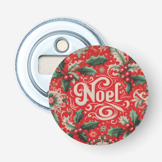 Abrebotellas Navidades Noel Red & Green (Anverso)