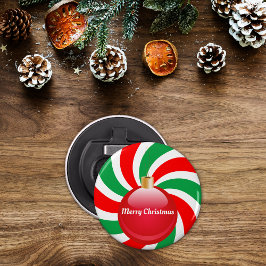 Abrebotellas Navidades Peppermint Y Ornamento