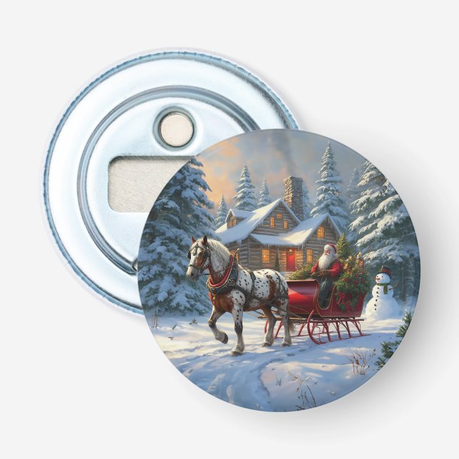 Abrebotellas Navidades Sleigh Santa (Anverso)