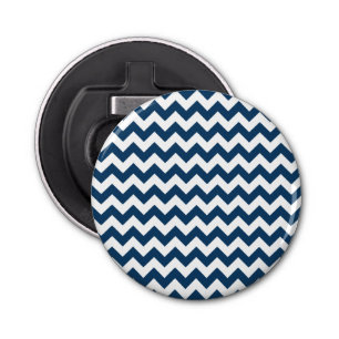 Abrebotellas Navy Zigzag, Navy Chevron, patrón geométrico