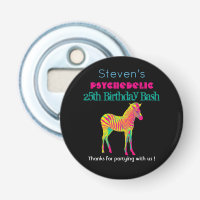 Neon Zebra Baby Animal Funky Guay Birday Gracias