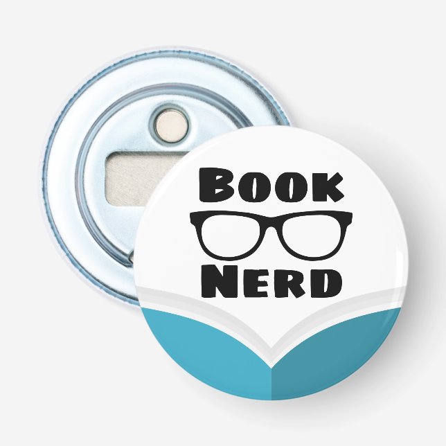 Abrebotellas Nerd del libro (Anverso)