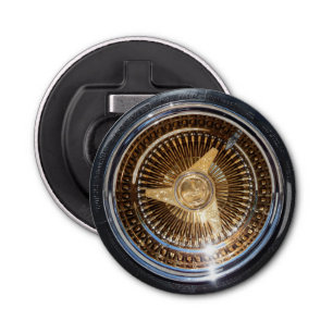 Abrebotellas Neumáticos con ruedas de oro de menor tamaño