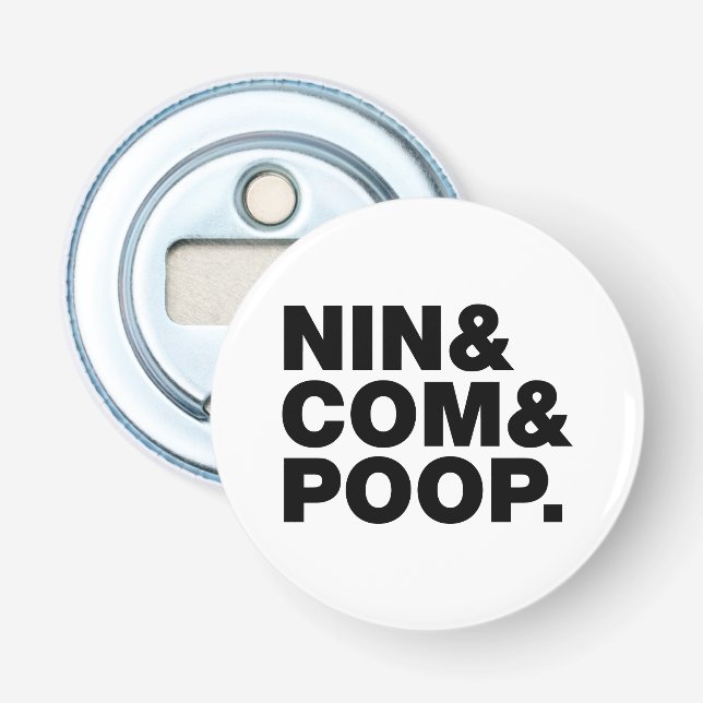 ABREBOTELLAS NIN & COM & POOP. (Anverso)