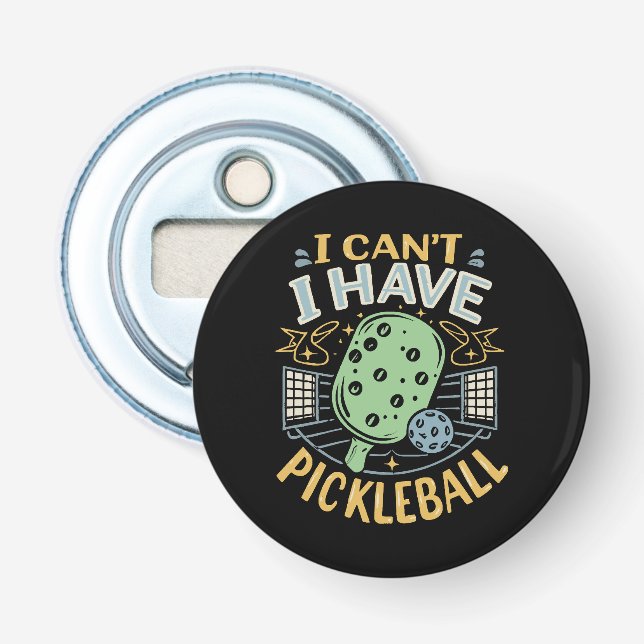Abrebotellas No puedo tener pickleball (Anverso)