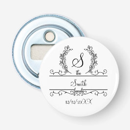 Abrebotellas Nombre de familia personalizado con monograma en g