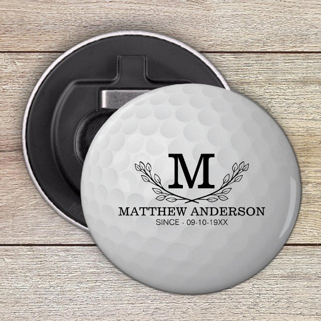 Abrebotellas Nombre del patrón de bola de golf personalizado Mo (Subido por el creador)