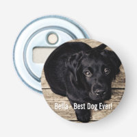Nombre negro personalizado de la foto del perro