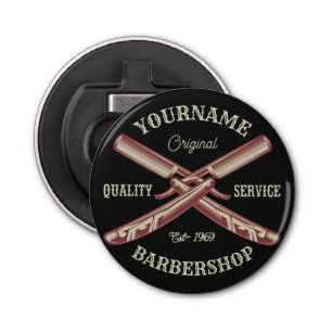 Abrebotellas NOMBRE personalizado Barber Straight Razor Barbers
