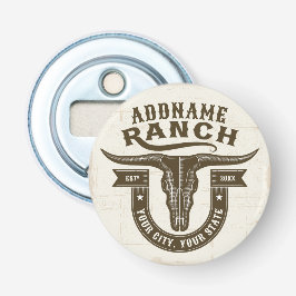 Abrebotellas NOMBRE Personalizado Bull Steer Skull Western Ranc
