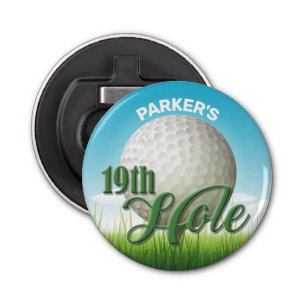 Abrebotellas NOMBRE personalizado Golf Pro Ball 19th Hole