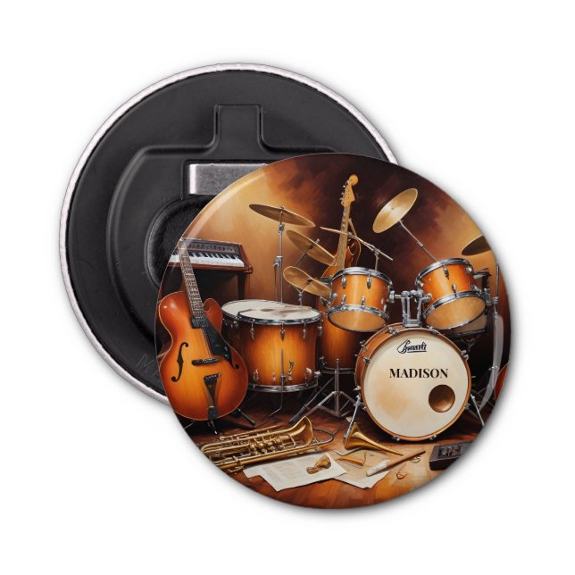 Abrebotellas Nombre personalizado Instrumentos musicales (Anverso)