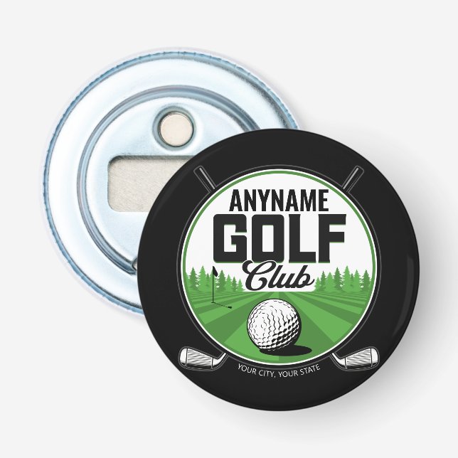 Abrebotellas NOMBRE Personalizado Jugador del Club de Golf Golf (Anverso)