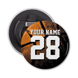 Abrebotellas Nombre personalizado número jersey de baloncesto m