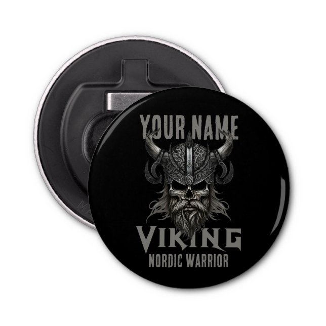 Abrebotellas NOMBRE Personalizado Viking Warrior Heritage (Anverso)