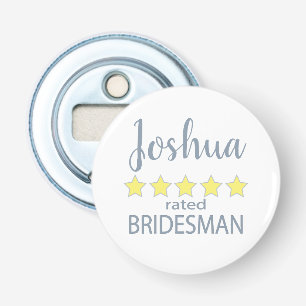 Abrebotellas Novia y Cortejo Nupcial 5 Estrellas Bridesman