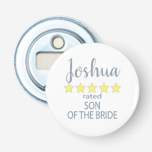 Abrebotellas Novia y Cortejo Nupcial 5 Estrellas Hijo de la Nov