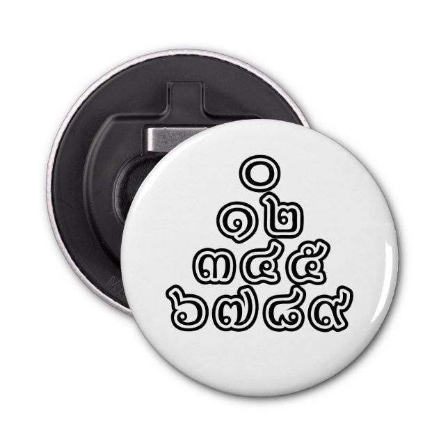 Abrebotellas Números tailandeses Pirámide ♦ Guión en tailandés (Anverso)