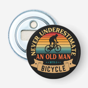 Abrebotellas Nunca subestimes a un anciano con una bicicleta