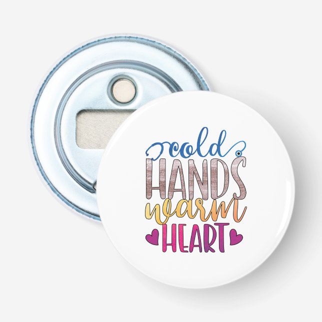 Abrebotellas Nurse Gift | Cold Hands Varm Heart (Anverso)