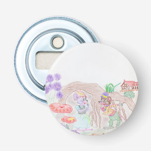 Abrebotellas Obras de arte de niños personalizados, dos ratones