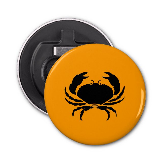 Abrebotellas Ocean Glow_Black sobre el cangrejo Naranja (Anverso)