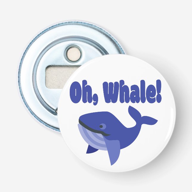 Abrebotellas Oh, Whale Pun Funny (Anverso)