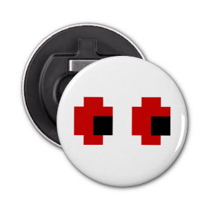 Abrebotellas Ojos rojos fantasmagóricos de 8 bits