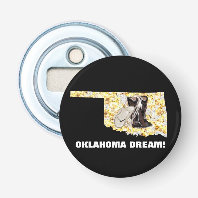ABREBOTELLAS ¡OKLAHOMA SUEÑO! (Anverso)
