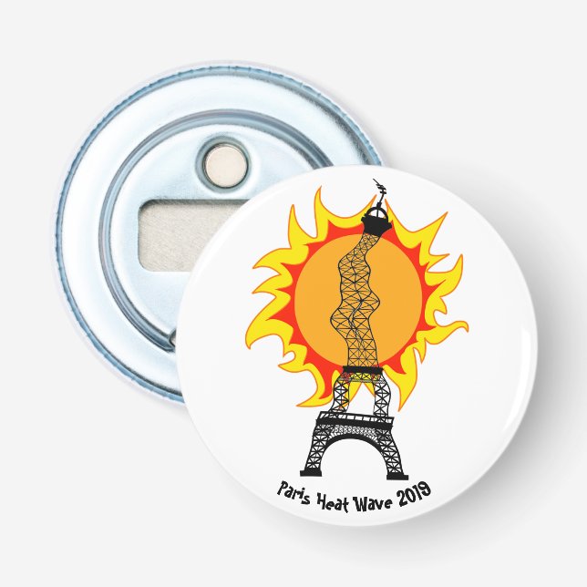 Abrebotellas Ola de calor de París 2019 (Anverso)