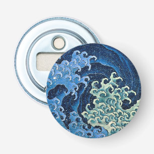 Abrebotellas Ola Femenina de Hokusai Vintage Océano