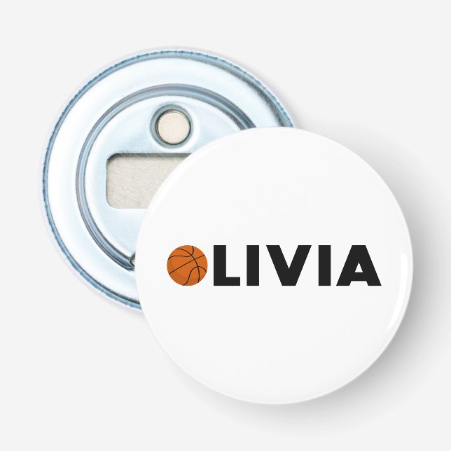 Abrebotellas Olivia Basketball (Anverso)