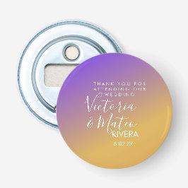 Abrebotellas Ombre Gradiente Boda Amanecer amarillo púrpura