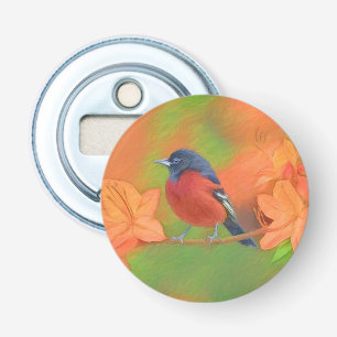 Abrebotellas Orchard Oriole Songbird Pintura original de aves