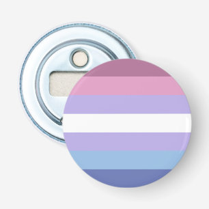 Abrebotellas Orgullo bisexual, impresión a rayas, orgullo LGBTQ