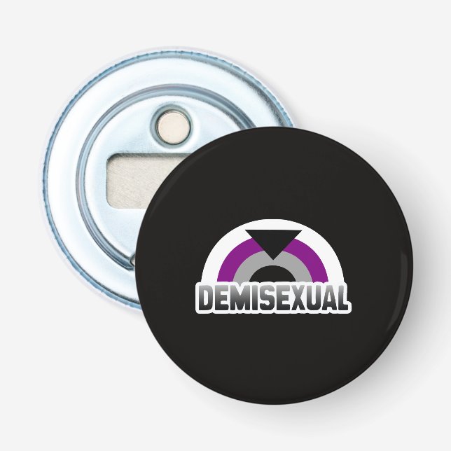 Abrebotellas Orgullo demisexual (Anverso)