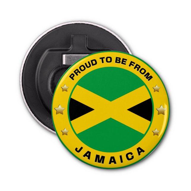 Abrebotellas Orgulloso De Ser De Jamaica (Anverso)