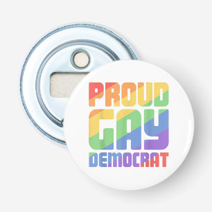 Abrebotellas Orgulloso Demócrata Gay Divertido LGBT